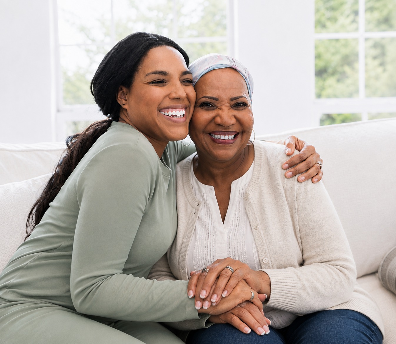 Older adults enjoying friendly companionship