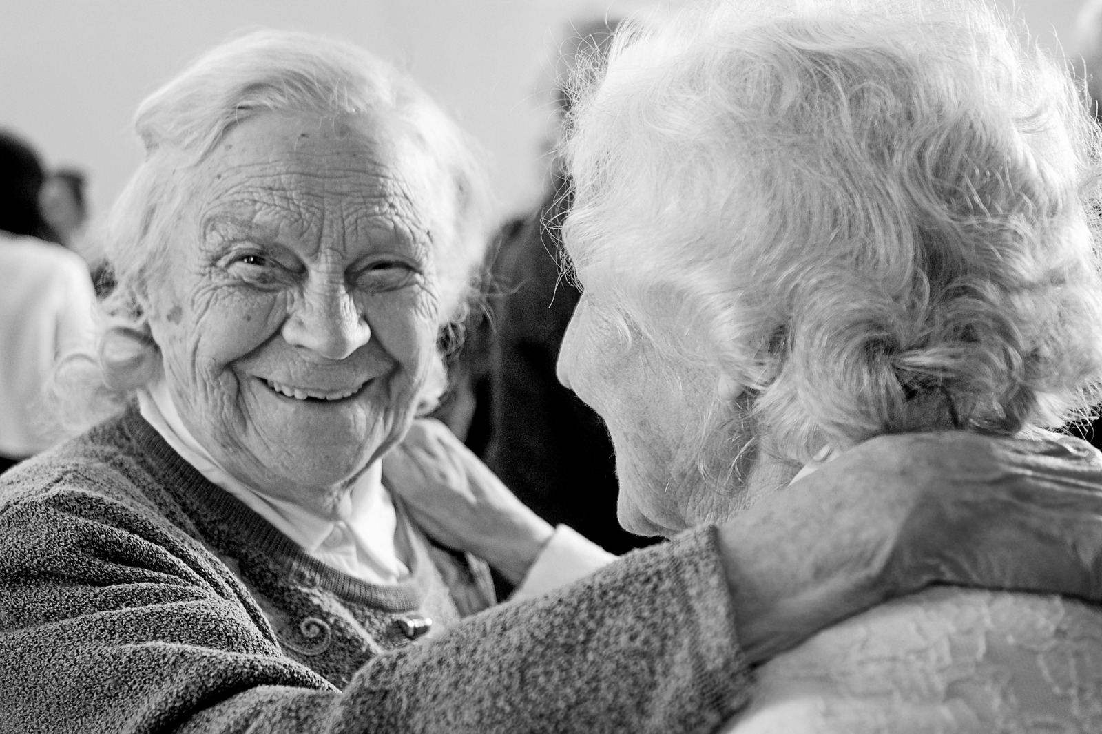 Family members discussing a personalized care plan